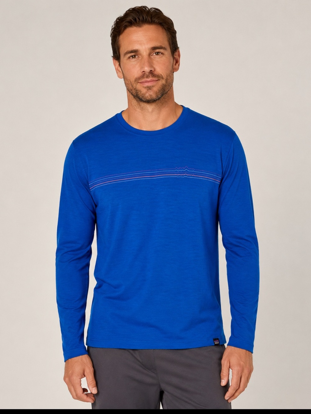 Patagonia Capilene Mens Large Cool Merino Long Sleeve T Shirt Outdoor Hiking